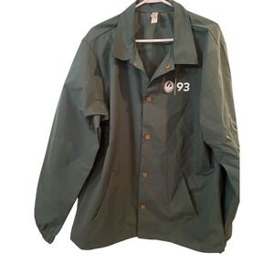 Independent Trading Co 93 Dragon Green Snap Button Windbreaker Jacket Mens‎ XL